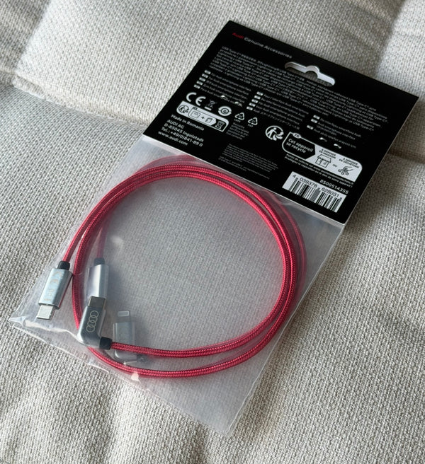 Audi Original USB Type-C® Lightning charging cable set 8S0051435S