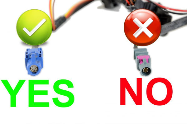 VW Golf 6 MK6 RGB Flip Badge Logo Rear Camera Cable Wiring Harness 5K0827469AP ULM 5K0827469AQ