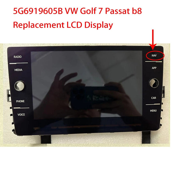 5G6 919 605 B/F A VW Golf 7 Passat B8 Polo Monitor Radio LCD Touch Display 5G6919605AB/F