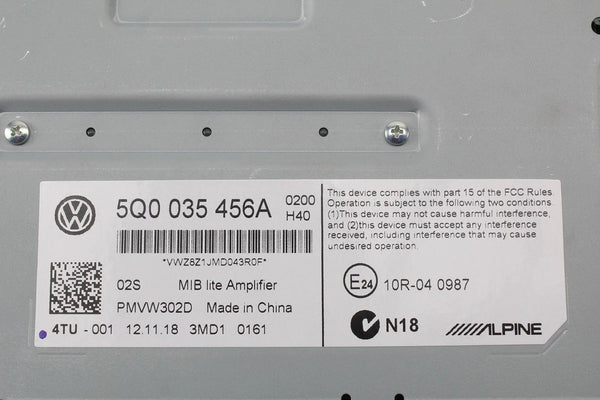 5Q0 035 456 A VW Golf 7 MK7 7.5 Volkswagen Dynaudio Amplifier 5Q0035456A