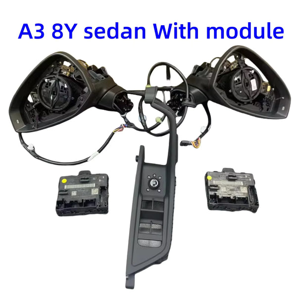 Audi A3 8Y Electric folding exterior mirror Complete Retrofit Set KIT