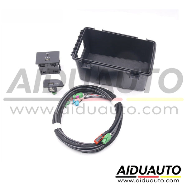 Audi A3 8V MIB 2 CarPlay Retrofit MDI USB AMI Install Plug Socket Switch Button and Harness 8V0035708