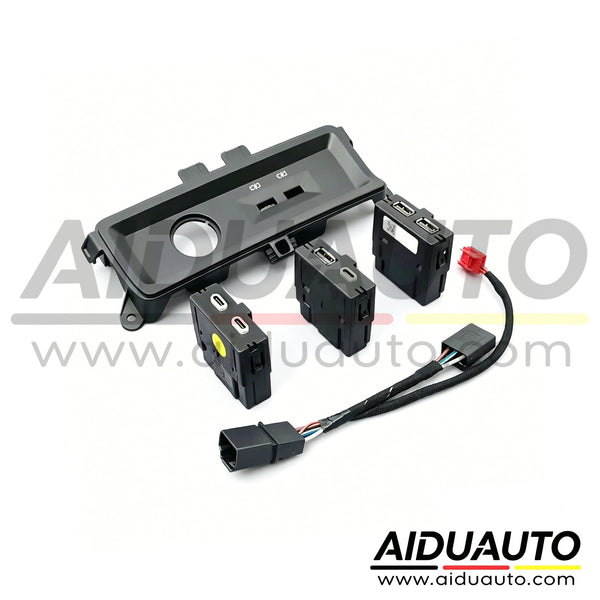 Audi A6 C8 Rear Seat Dual USB / Dual TYPE-C / USB & TYPE-C Charging Port Upgrade KIT Complete set
