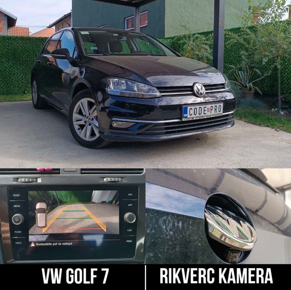 VW Golf MK7 7.5 High Line Flip Badge Logo Emblem Rear View Camera Kit OEM 5G0827469E