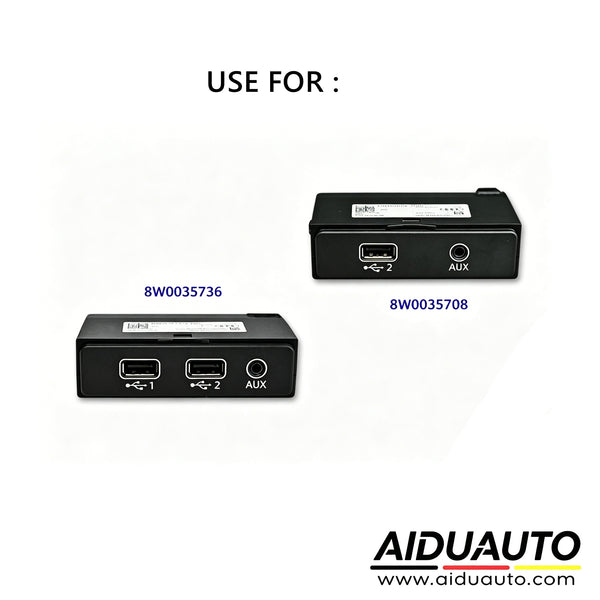 Audi A4 B9 / Q5 FY / A5 F5 / Q7 4M Apple Carplay Android Auto USB Plug Audi Music Interface 8 PIN Retrofit Wiring Harness