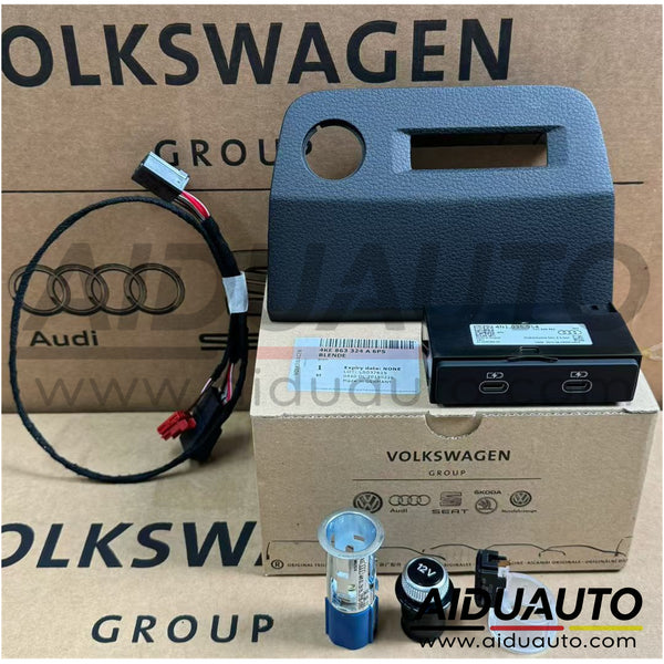 Audi E-tron Rear Hub Seat USB TYPE-C Charging Port Upgrade KIT Complete set 4N1 035 954