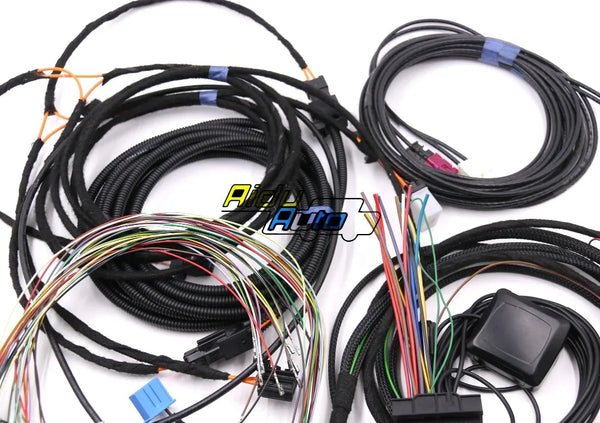 Audi A4 B8 A5 B8 Q5 8R Update UPGRADE install MMI System Wire cable Harness & GPS ANTENNA & MiC