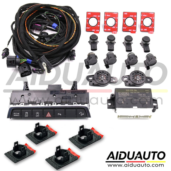 Audi Q3 F3 -2019 MY 0K -8K Front + Rear Parking OPS System Retrofit KIT