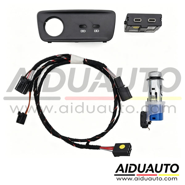 Audi Q3 F3 Rear USB Hub Charging Port Upgrade KIT Complete set