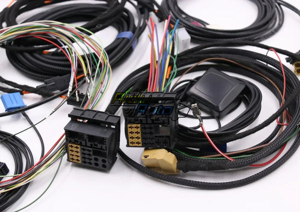 Audi A4 B8 A5 B8 Q5 8R Update UPGRADE install MMI System Wire cable Harness & GPS ANTENNA & MiC