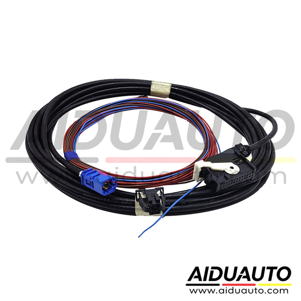 VW Jetta MK6 Tiguan RCD510 RNS315 RNS510 RGB Trunk Hand Rear View Reversing Camera Cable Wiring Harness