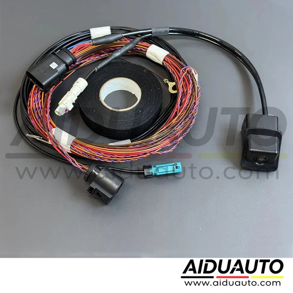 Seat LEON 5F Facelift - High Line Rear View Camera with Guidance Line + Wiring Harness  waterproof