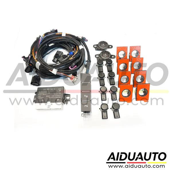 VW Jetta MK7 E-Bora 0K to 8K OPS PDC Parking Sensor Upgrade Kit 5QA919294J Park Pilot Front Rear Retrofit