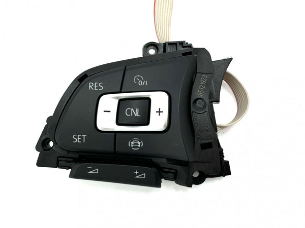 OEM 5G0959442AA Multifunction steering wheel button set for steering wheel satin black/white VW
