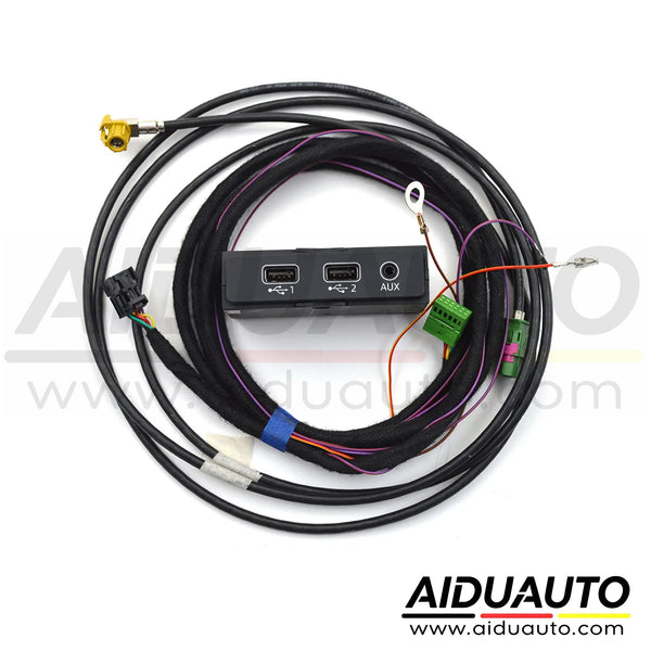 8W0035736 AMI CarPlay USB Smartphone Interface Port For Audi A4 A5 B9 8W Q5 FY Q7 8PIN Audio Retrofit Harness