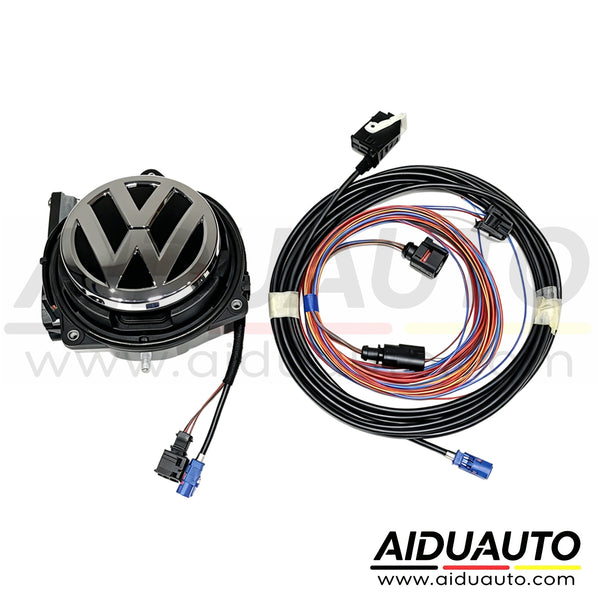 VW Golf 6 MK6 RGB Low Line Flip Badge Logo Emblem Rear View Camera Badge Kit OEM 5K0827469AS