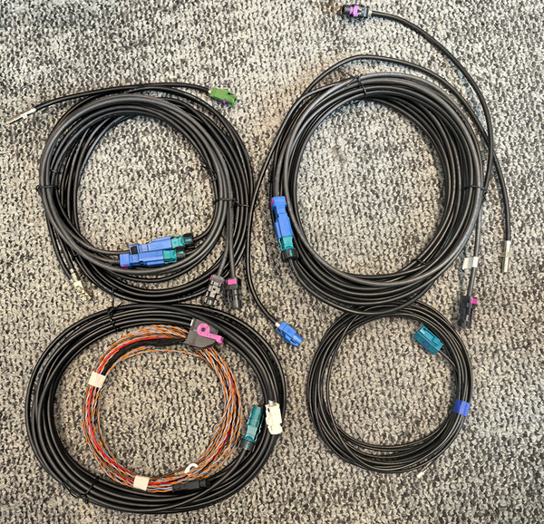 Porsche Macan 95B Surround Area View 360° Panoramic Environment Rear Viewer Camera Harness Cable Wiring