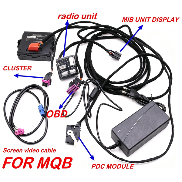 VW CAR MQB MIB 2 PRO Radio Unit PDC Module LCD Cluster Highline Camera OBD Test Code Tools Work Platform
