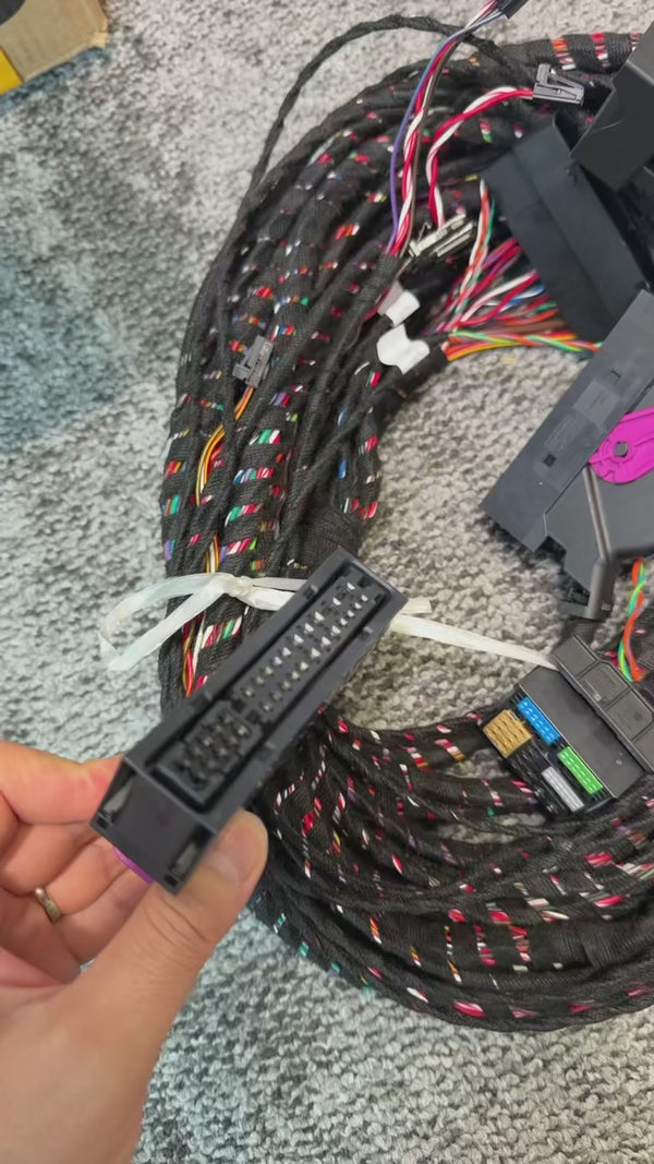 Audi Q7 4M B&O Bang & Olufsen 8RF upgrade to 9VS plug&play Wiring Harness Cable Loom