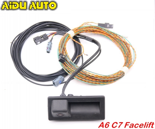 Audi A6 4G0 2015 Avant / Allroad High Line Rear View Camera Kit With Guidance Lines - High Resolution