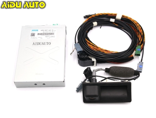 For Audi Q5 A4 B8 A5 B8 reversing camera RVC camera 8R0 907 441 A + 5N0 827 566 AA +  cable Harness