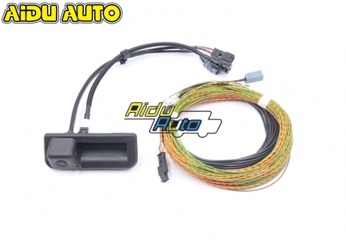 For NEW Audi Q5 80A 8W8 827 566 E Rear View Camera Trunk handle with Guidance Line Wiring harness 8W8827566E