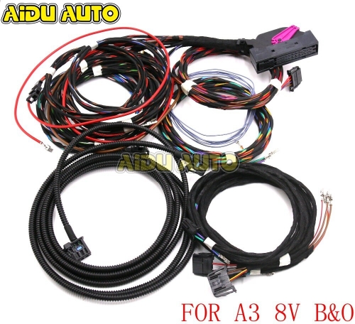 Upgrade Adapter Cable Wiring Harness Cable USE FIT For Audi A3 8V Bang &amp; Olufsen Audio Speakers Media B&amp;O System